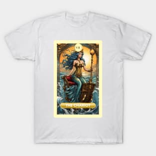 The Chariot Card From the Light Mermaid Tarot Deck T-Shirt